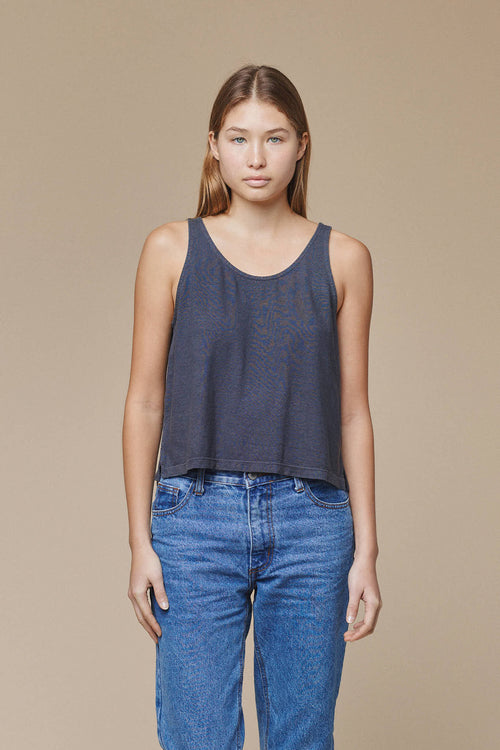 Cropped Tank | Jungmaven Hemp Clothing & Accessories / model_desc: Katriel is 5’9” wearing S