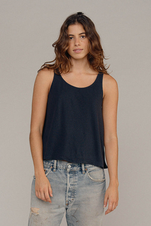 Cropped Tank | Jungmaven Hemp Clothing & Accessories / model_desc: Nadia is 5’8” wearing XS