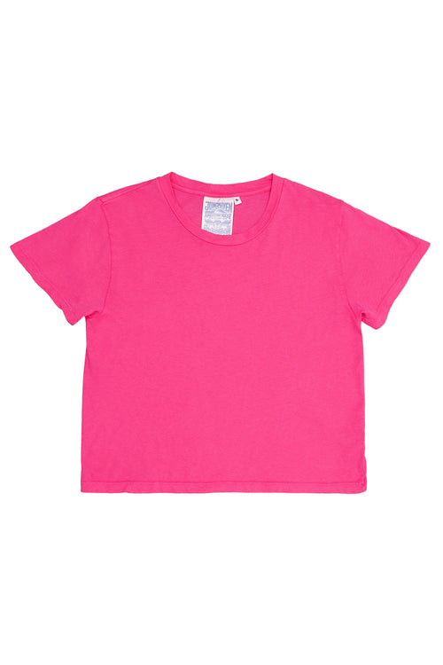 Cropped Ojai Tee | Jungmaven Hemp Clothing & Accessories / Color: Electric Fuchsia