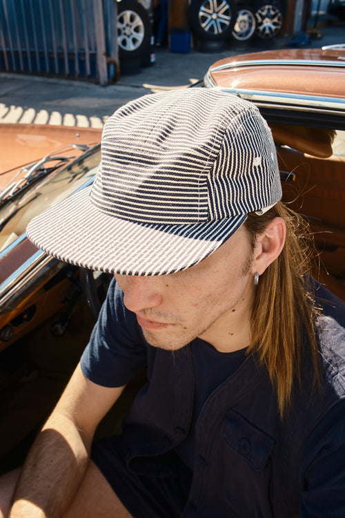 Hickory Stripe Cap | Jungmaven Hemp Clothing & Accessories / Color: