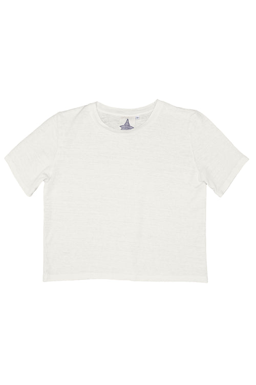 Dakota - 100% Hemp Cropped Tee | Jungmaven Hemp Clothing & Accessories / Color: Washed White