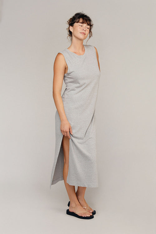 Heathered Hermosa Dress | Jungmaven Hemp Clothing & Accessories / Color: