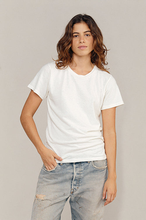Lorel Tee | Jungmaven Hemp Clothing & Accessories / model_desc: Nadia is 5’7” wearing S