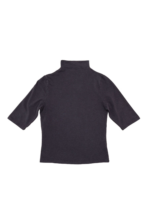 Loden Mock Neck Tee | Jungmaven Hemp Clothing & Accessories / Color: Black
