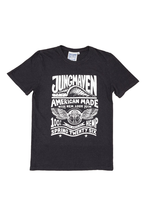 Pop Up Baja Tee | Jungmaven Hemp Clothing & Accessories / Color: Black