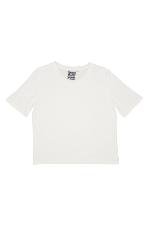 Silverlake Cropped Tee | Jungmaven Hemp Clothing & Accessories / Color: Washed White