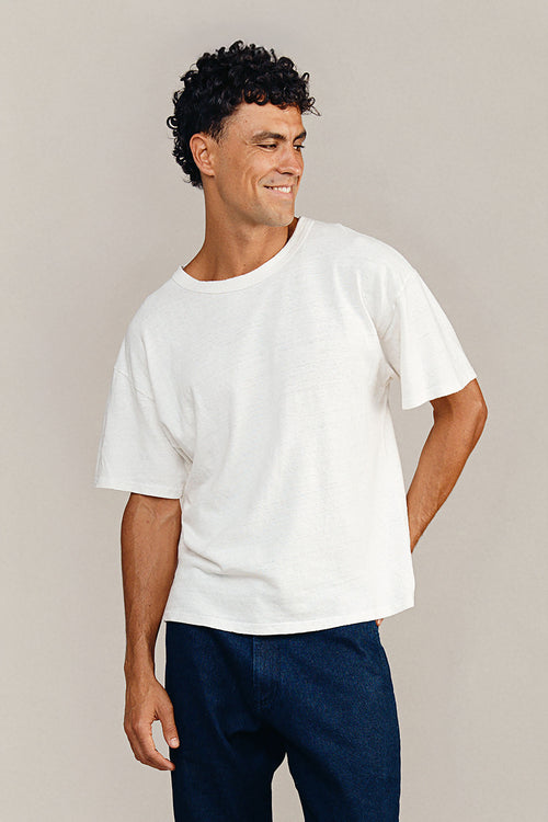 Vernon Oversized Tee | Jungmaven Hemp Clothing & Accessories / model_desc: Shen is 6’3” wearing M