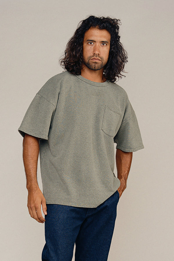 Heathered Baseline Pocket Fleece | Jungmaven Hemp Clothing & Accessories / Color: