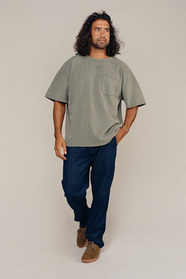 Heathered Baseline Pocket Fleece | Jungmaven Hemp Clothing & Accessories / Color: