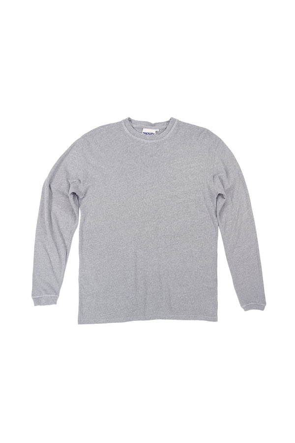 Heathered Baja Long Sleeve Tee | Jungmaven Hemp Clothing & Accessories / Color: Athletic Gray