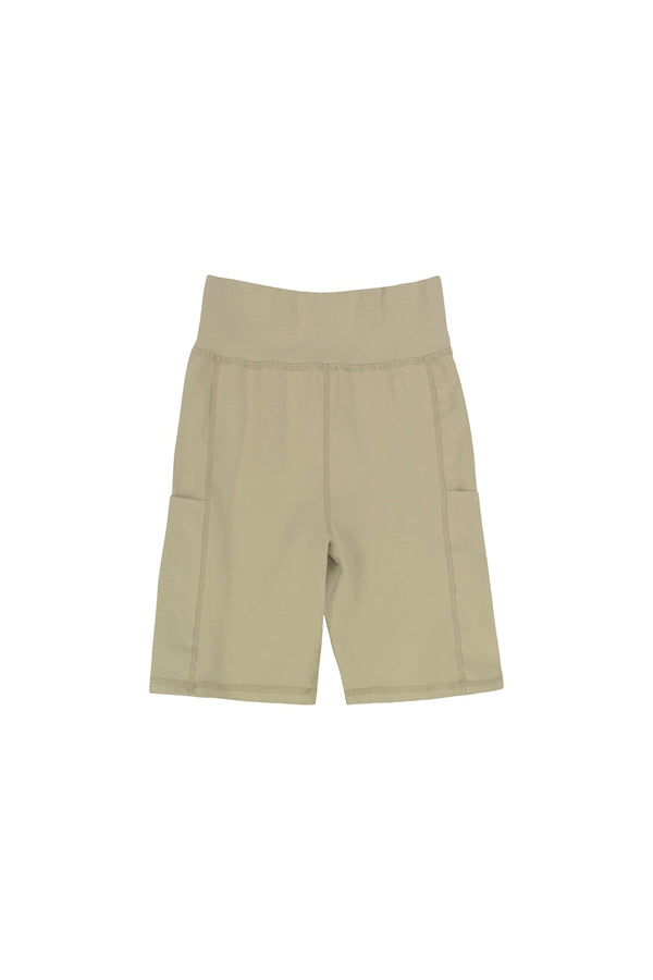 Bike Short with Pockets | Jungmaven Hemp Clothing & Accessories / Color: Desert Khaki