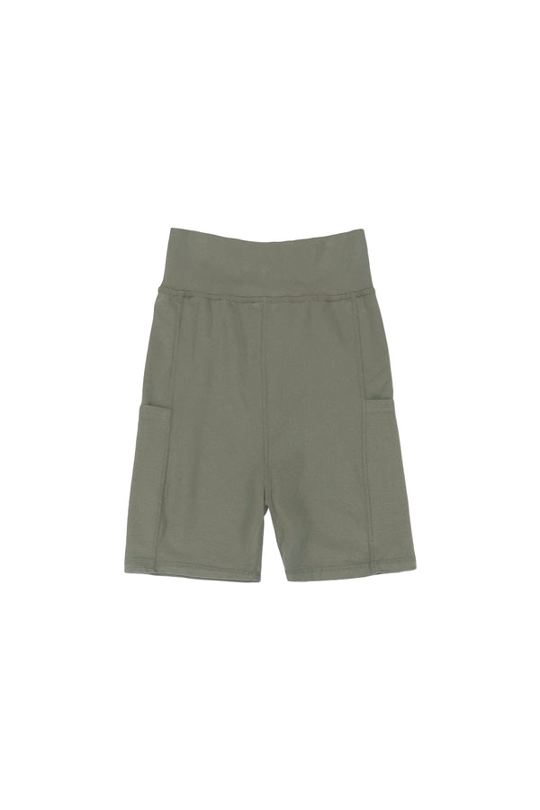 Bike Short with Pockets | Jungmaven Hemp Clothing & Accessories / Color: Olive Green