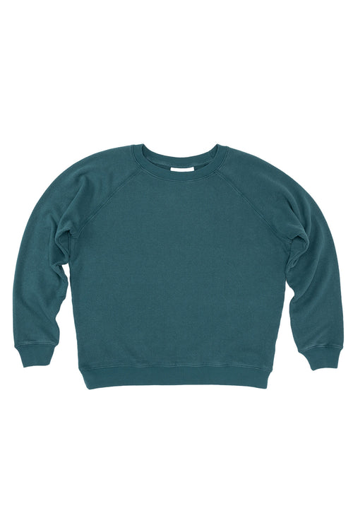 Bonfire Raglan Sweatshirt | Jungmaven Hemp Clothing & Accessories / Color: Deep Teal