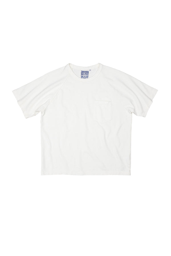 Boulder Raglan Pocket Tee | Jungmaven Hemp Clothing & Accessories / Color: Washed White
