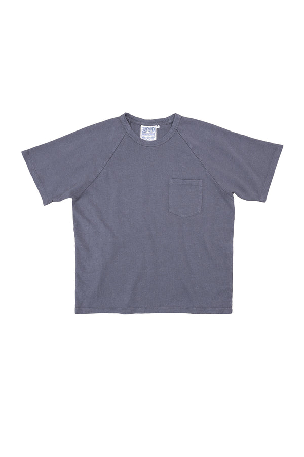 Boulder Raglan Pocket Tee | Jungmaven Hemp Clothing & Accessories / Color: Diesel Gray
