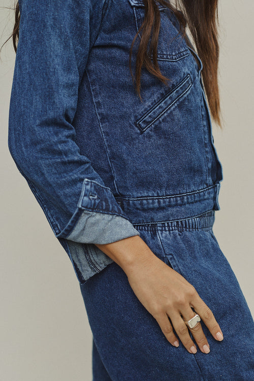 Celeste Denim Jacket | Jungmaven Hemp Clothing & Accessories / Color: