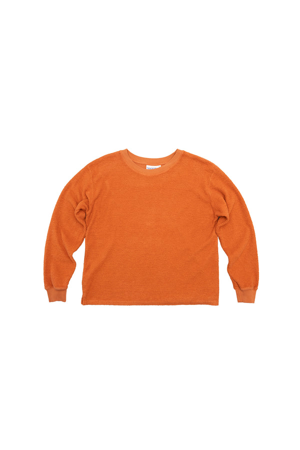 Campfire Sherpa Sweatshirt | Jungmaven Hemp Clothing & Accessories / Color: Pumpkin Spice