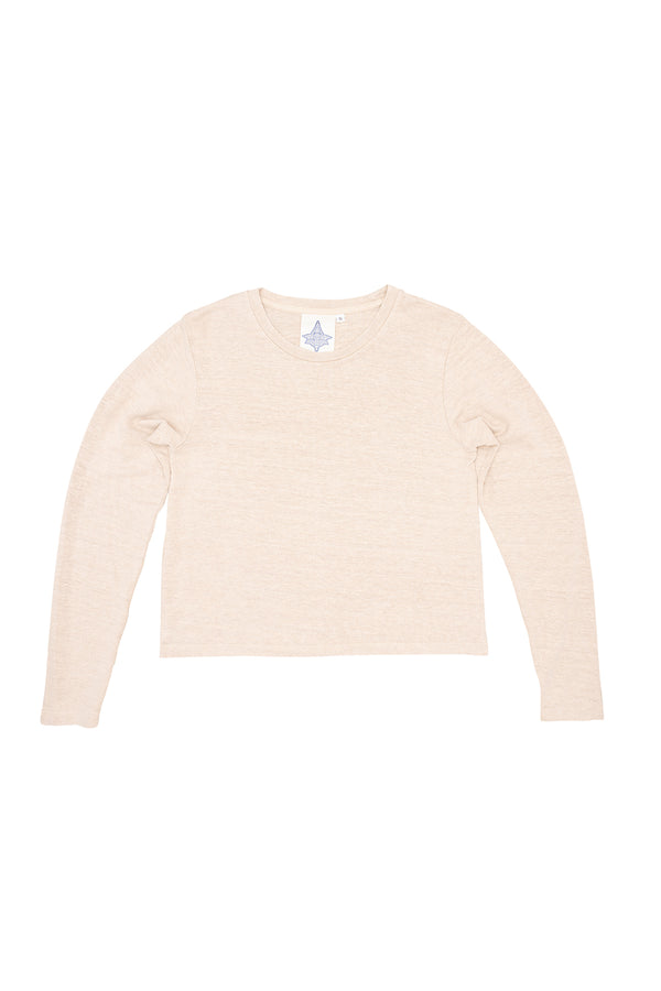Cropped Bishop Long Sleeve Tee | Jungmaven Hemp Clothing & Accessories / Color: Stucco Beige