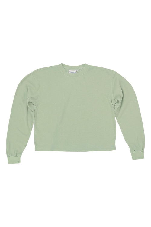 Cropped Long Sleeve Tee - Sale Colors | Jungmaven Hemp Clothing & Accessories / Color: Pistachio
