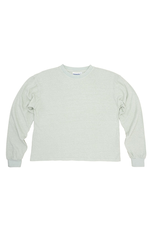 Cropped Long Sleeve Tee | Jungmaven Hemp Clothing & Accessories / Color: Stormy Green