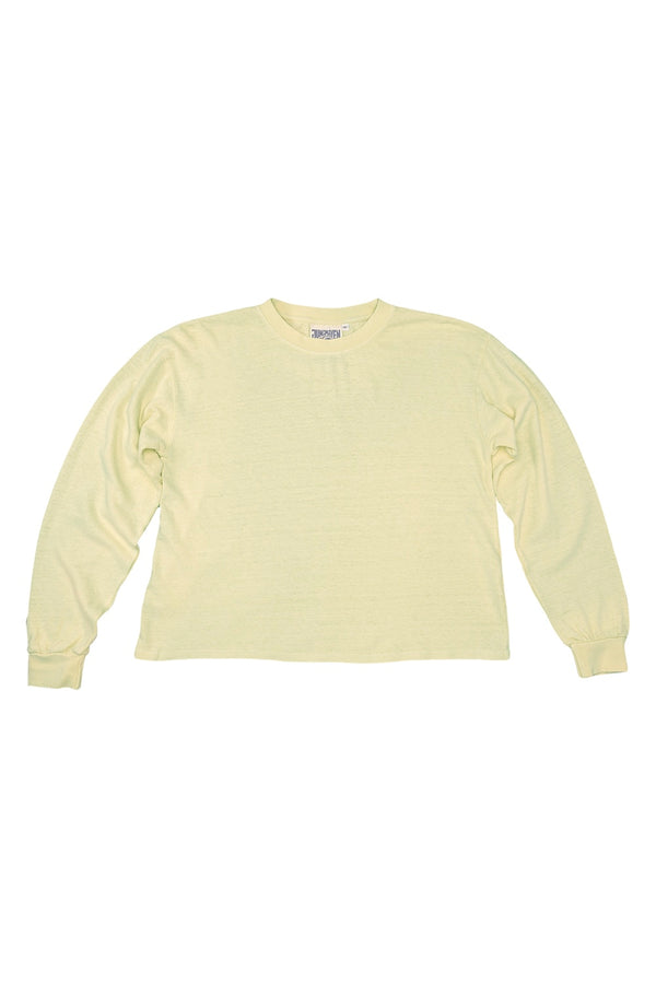 Cropped Long Sleeve Tee | Jungmaven Hemp Clothing & Accessories / Color: Sunbleached Yellow