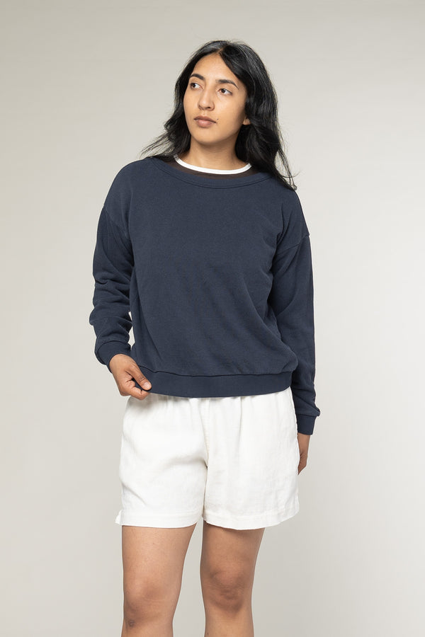 Cruz Cropped Sweatshirt | Jungmaven Hemp Clothing & Accessories / model_desc: Davina is 5’7” wearing M