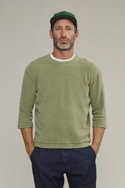 Heathered Duke 3/4 Sleeve Sherpa | Jungmaven Hemp Clothing & Accessories / Color: