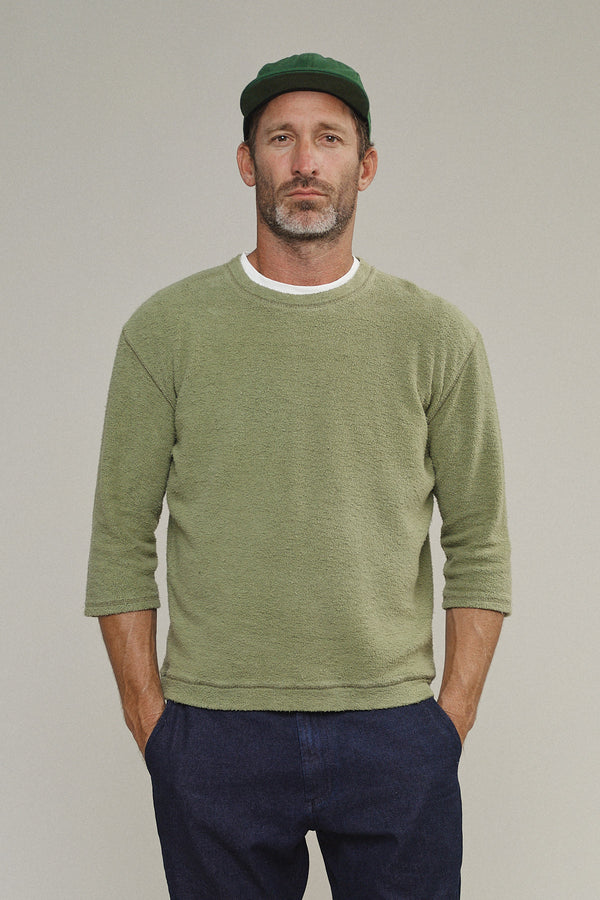 Heathered Duke 3/4 Sleeve Sherpa | Jungmaven Hemp Clothing & Accessories / Color: