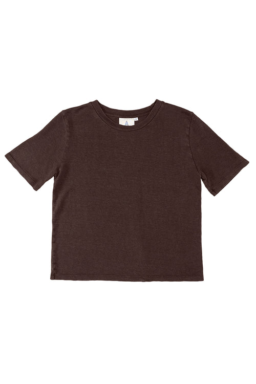 Dakota - 100% Hemp Cropped Tee | Jungmaven Hemp Clothing & Accessories / Color: Coffee Bean