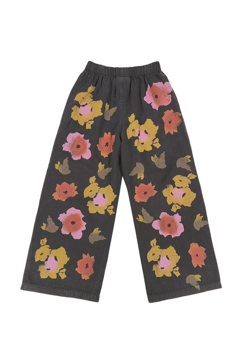 Floral Disco Twill Pant | Jungmaven Hemp Clothing & Accessories / model_desc: Black back