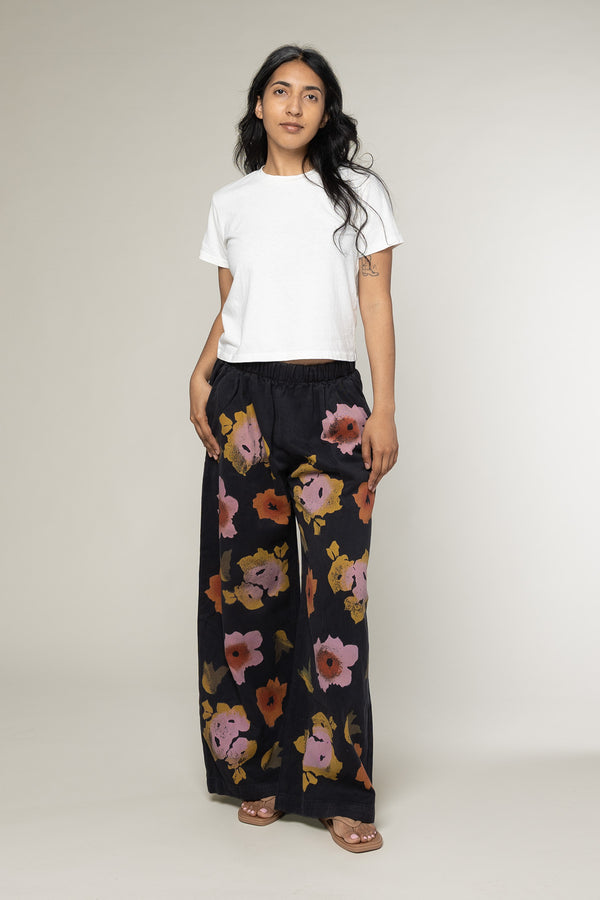 Floral Disco Twill Pant | Jungmaven Hemp Clothing & Accessories / model_desc: Davina is 5’7” wearing S
