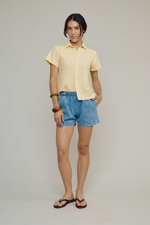 Cobano Short | Jungmaven Hemp Clothing & Accessories / model_desc: Jenna is 5’10” wearing XS