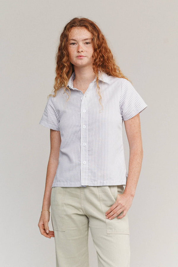 Faria Shirt | Jungmaven Hemp Clothing & Accessories / model_desc: Sydney is 5’8” wearing S
