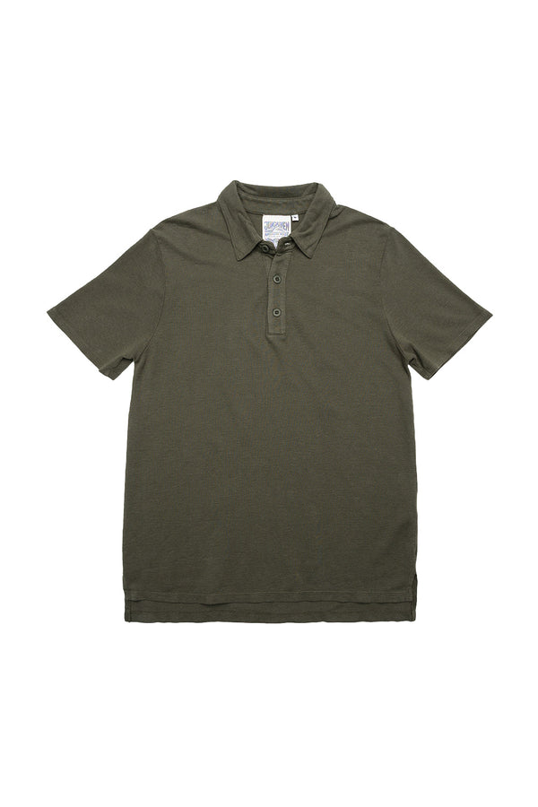 Fields Polo | Jungmaven Hemp Clothing & Accessories / Color: Olive Green