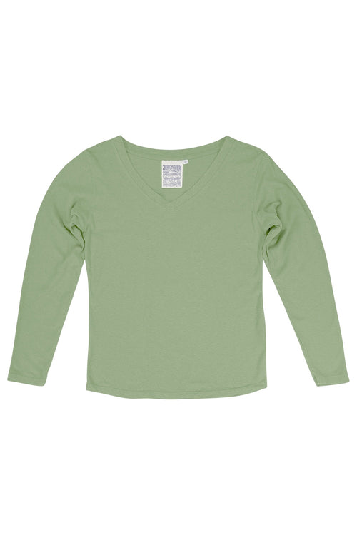 Finch Long Sleeve V-neck - Sale Colors | Jungmaven Hemp Clothing & Accessories / Color: Pistachio