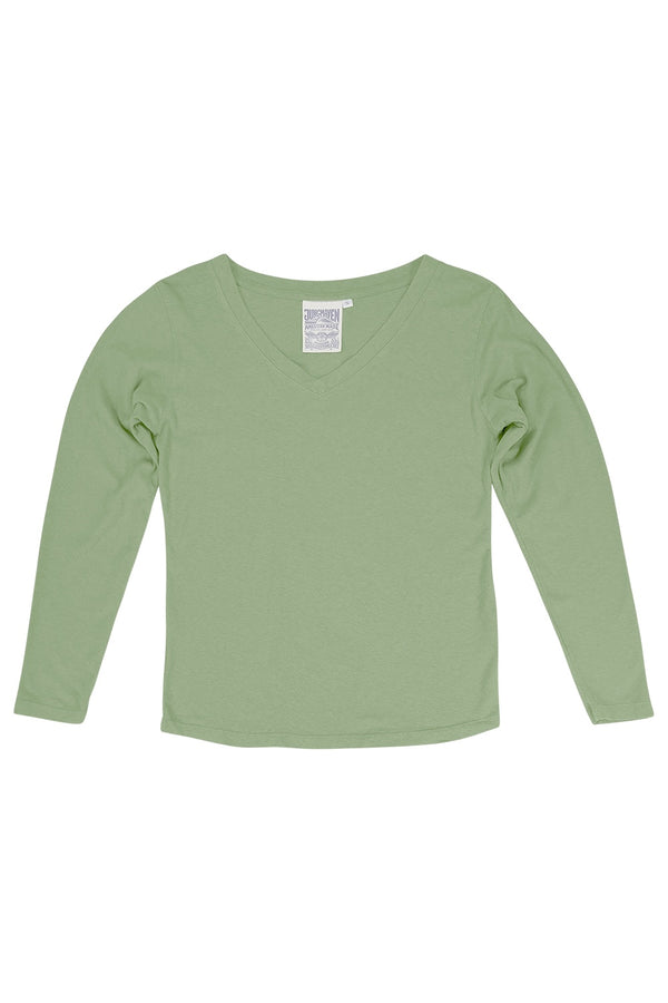 Finch Long Sleeve V-neck - Sale Colors | Jungmaven Hemp Clothing & Accessories / Color: Pistachio