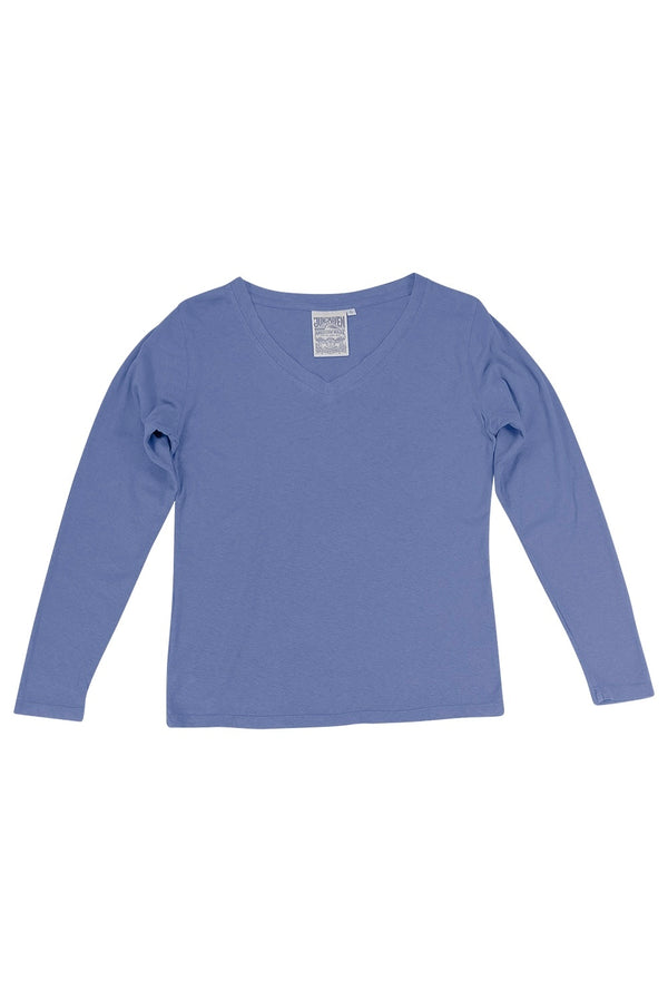 Finch Long Sleeve V-neck - Sale Colors | Jungmaven Hemp Clothing & Accessories / Color: Wisteria