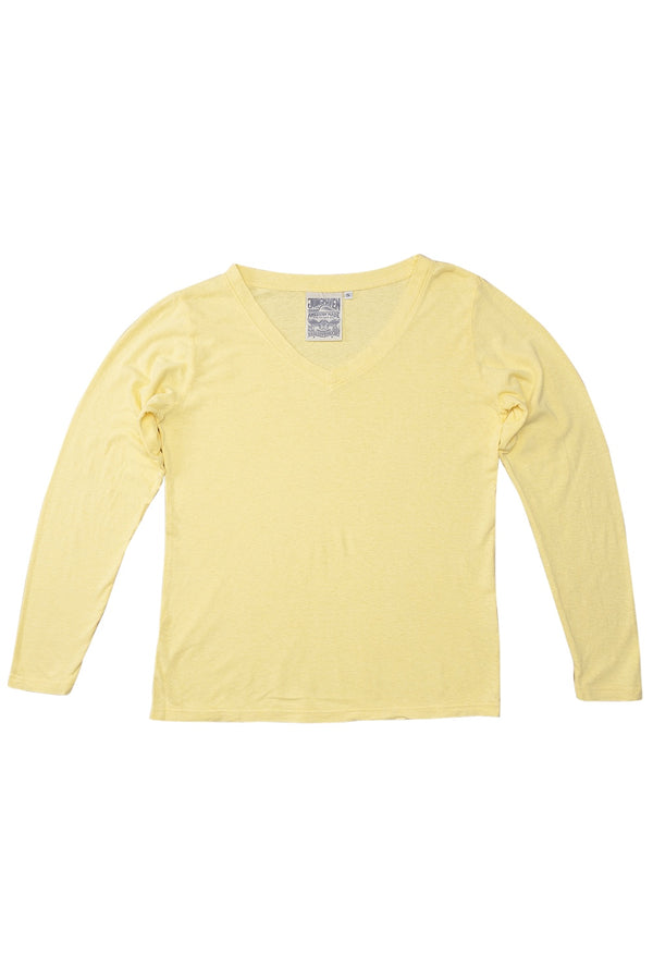 Finch Long Sleeve V-neck - Sale Colors | Jungmaven Hemp Clothing & Accessories / Color: Shortbread