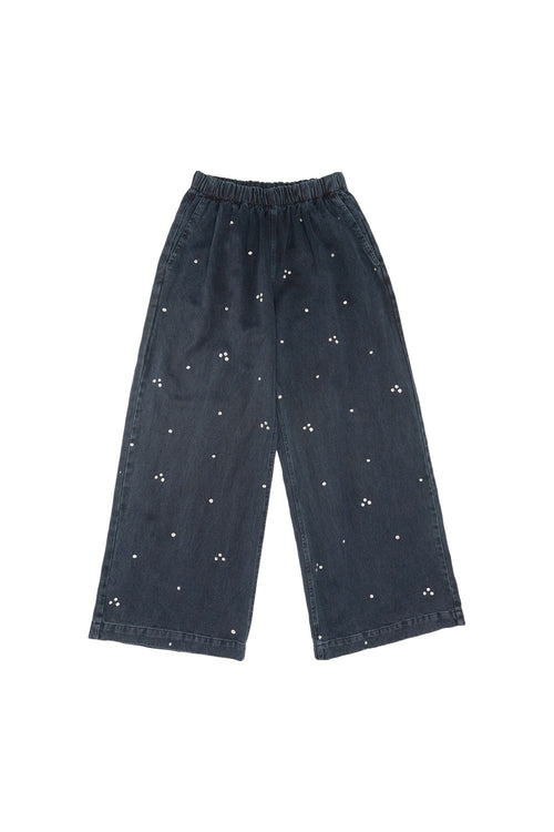Gold Flake Denim Disco Pant | Jungmaven Hemp Clothing & Accessories / Color: Black Indigo