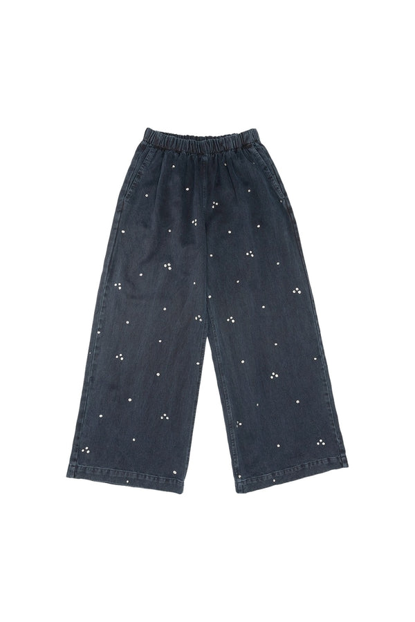 Gold Flake Denim Disco Pant | Jungmaven Hemp Clothing & Accessories / Color: Black Indigo