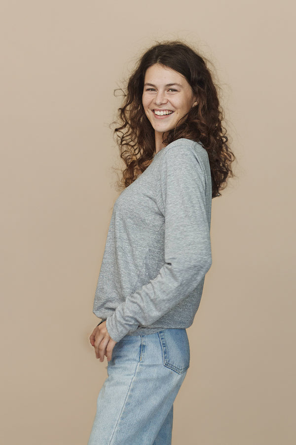 Heathered Encanto Long Sleeve Tee | Jungmaven Hemp Clothing & Accessories / Color: