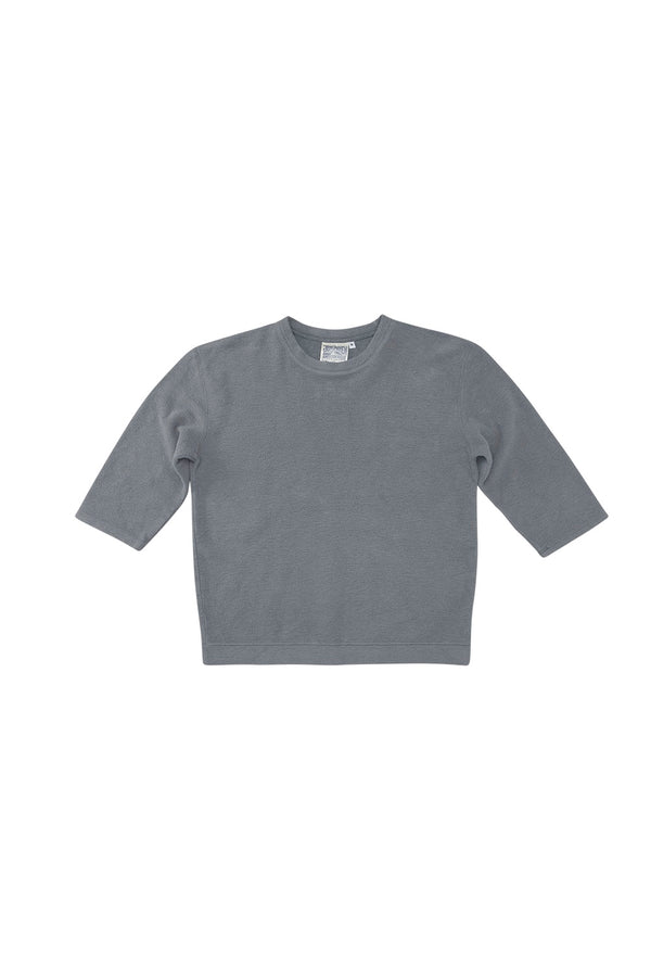 Heathered Duke 3/4 Sleeve Sherpa | Jungmaven Hemp Clothing & Accessories / Color: Diesel Gray