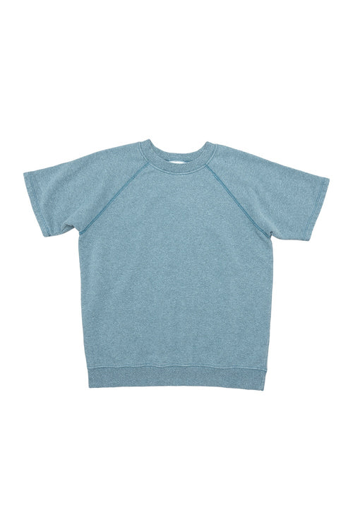 Heathered Magnuson Short Sleeve Raglan | Jungmaven Hemp Clothing & Accessories / Color: Deep Teal
