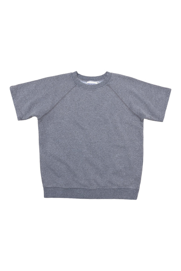 Heathered Magnuson Short Sleeve Raglan | Jungmaven Hemp Clothing & Accessories / Color: Diesel Gray
