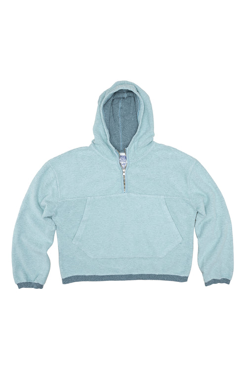 Heathered Osprey Cropped Sweatshirt | Jungmaven Hemp Clothing & Accessories / Color: Deep Teal