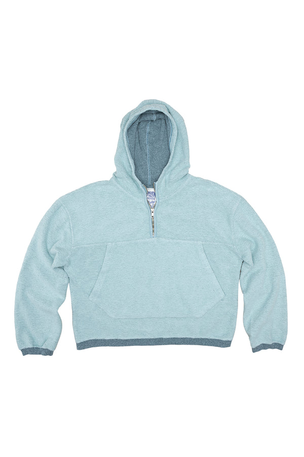 Heathered Osprey Cropped Sweatshirt | Jungmaven Hemp Clothing & Accessories / Color: Deep Teal