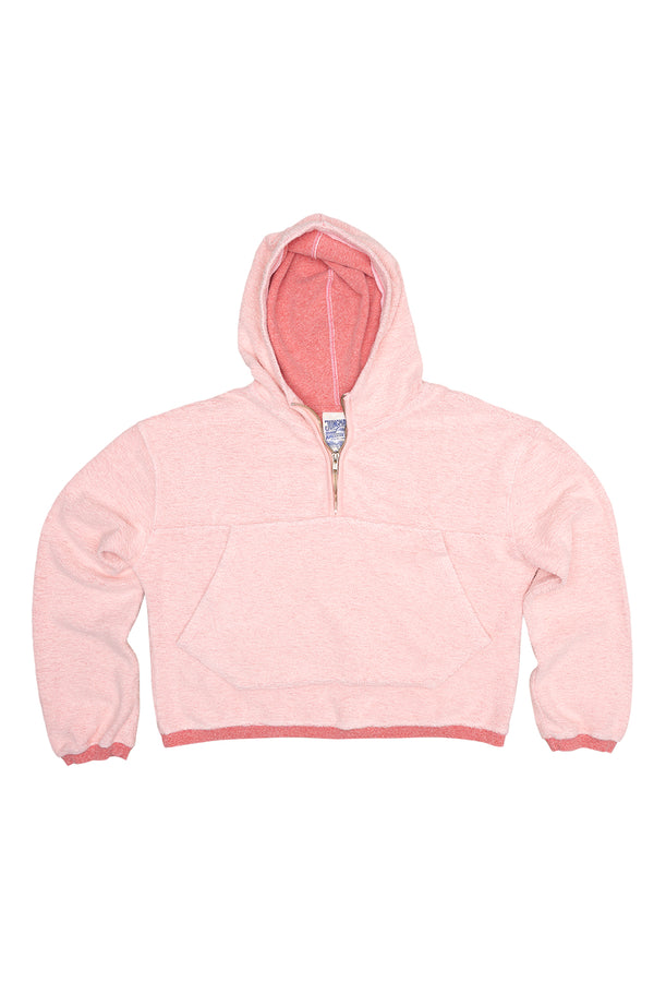 Heathered Osprey Cropped Sweatshirt | Jungmaven Hemp Clothing & Accessories / Color: Sunset Coral