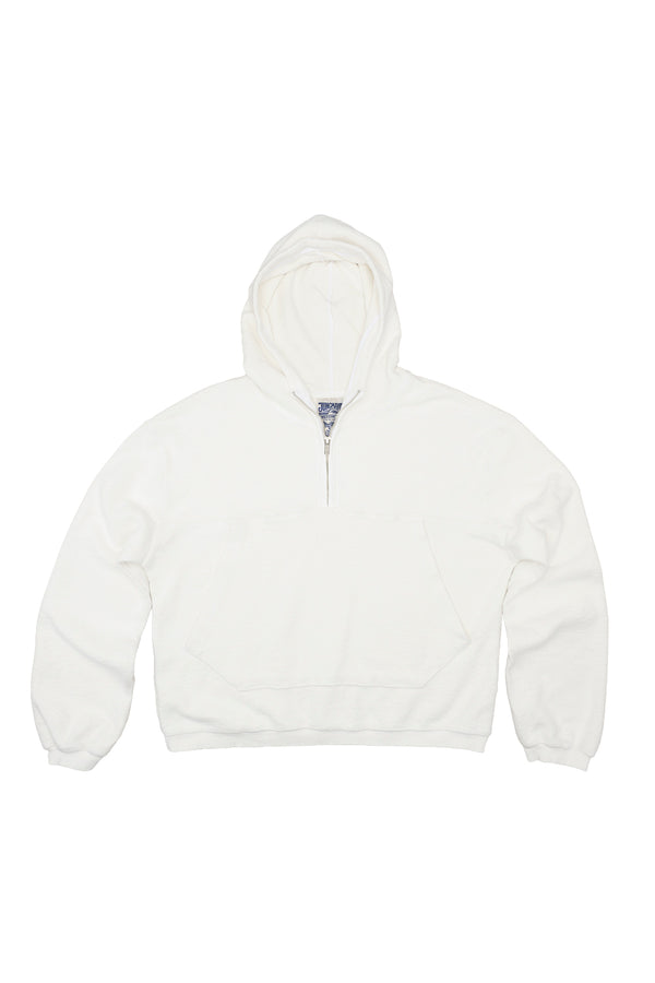 Heathered Osprey Cropped Sweatshirt | Jungmaven Hemp Clothing & Accessories / Color: Washed White