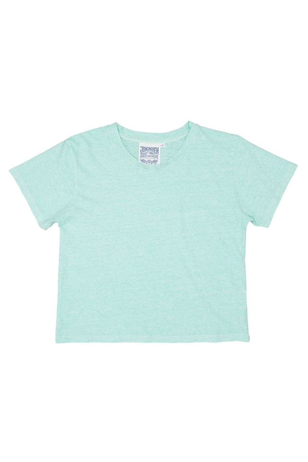 Heathered Cropped Lorel Tee | Jungmaven Hemp Clothing & Accessories / Color: Yucca
