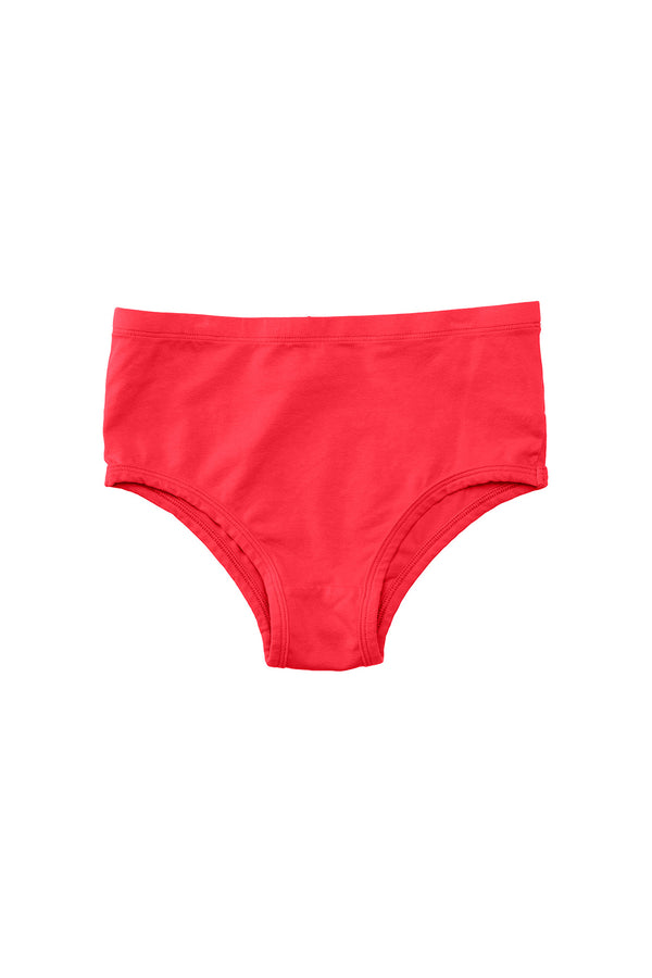 High Waist Brief - Sale Colors | Jungmaven Hemp Clothing & Accessories / Color: Poppy Red